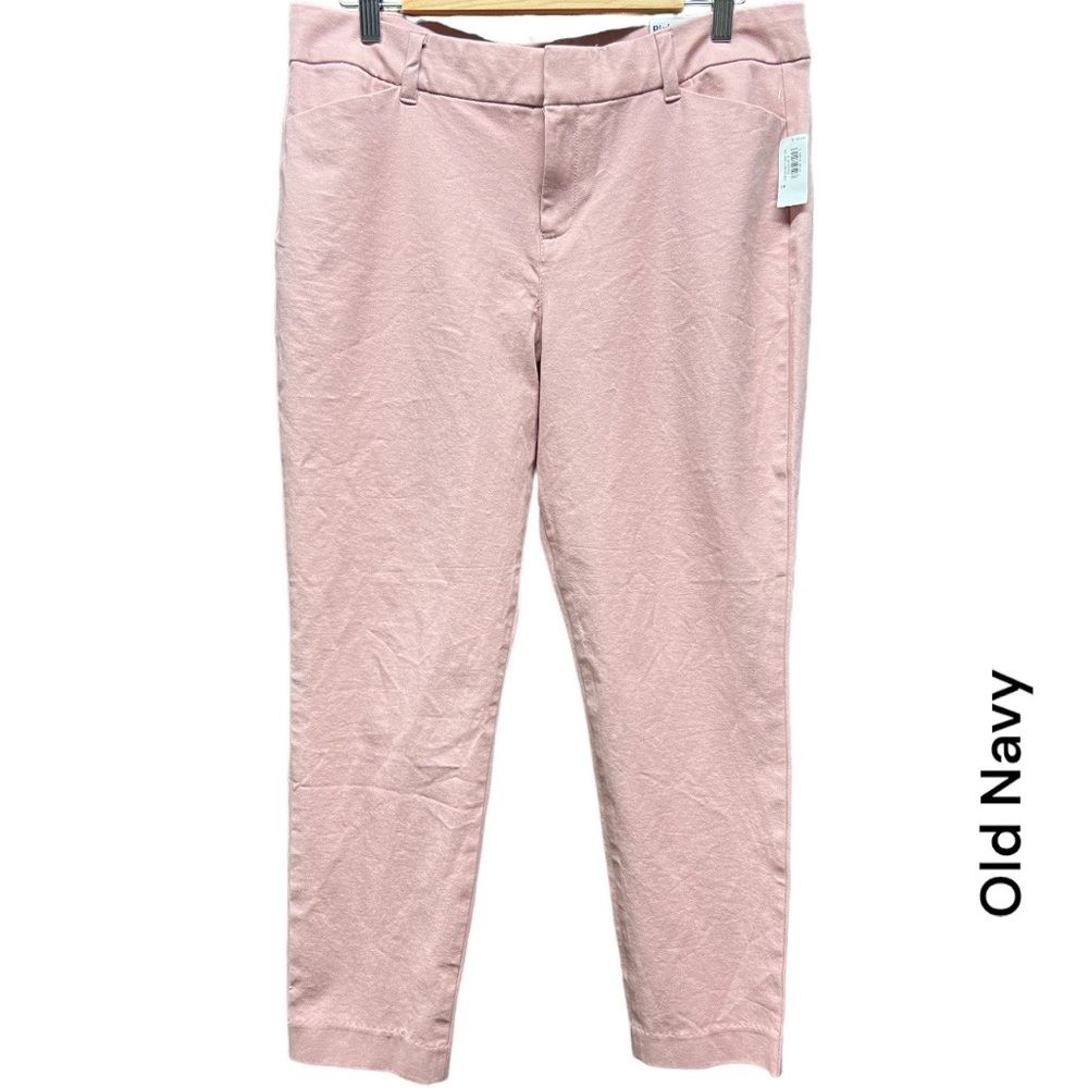 🌼 OLD NAVY ‘Pixie’ NWT skinny ankle length trouser in light pink + size 14